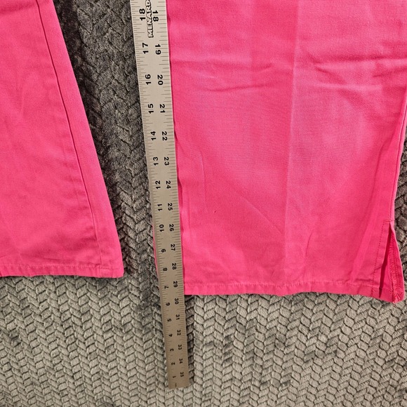 Cherokee Workwear Scrub Pants Lot Women's Pink Lavender Elastic Waist Flare Leg - Picture 7 of 8